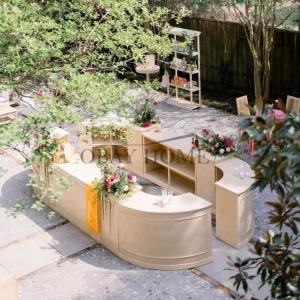 wooden bar table for party