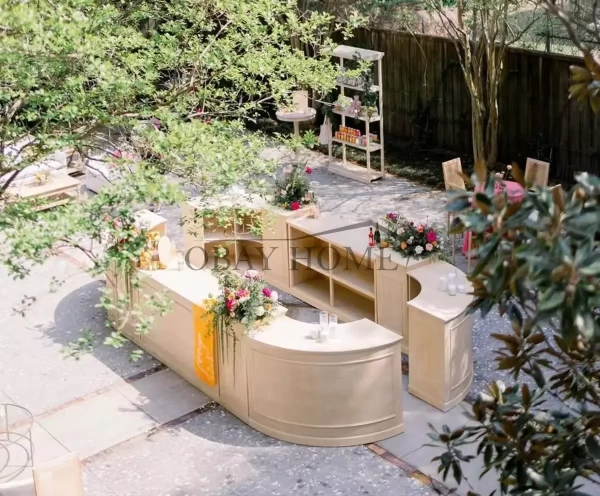 wooden bar table for party